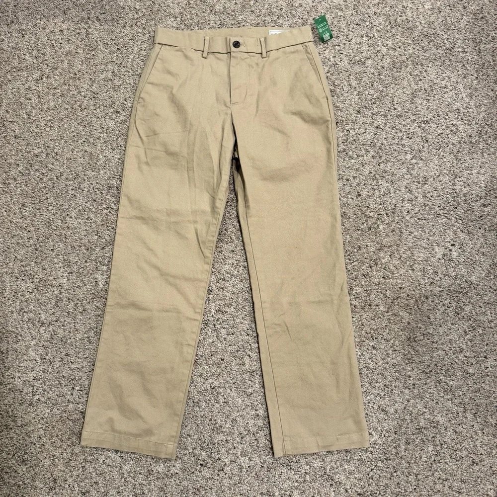 Gap Khaki Pants Men 28x28 Slim Fit Beige Tan Performance Khakis New NWT